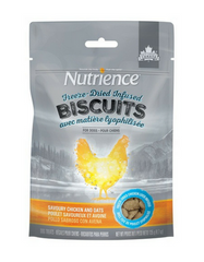 [SALE] [PRICES REDUCED] Nutrience Freeze-Dried Infused Biscuits Savoury Chicken & Oats Dog Treats 135g