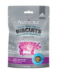 [SALE] Nutrience Freeze-Dried Infused Biscuits Hearty Pork & Chia Dog Treats 135g