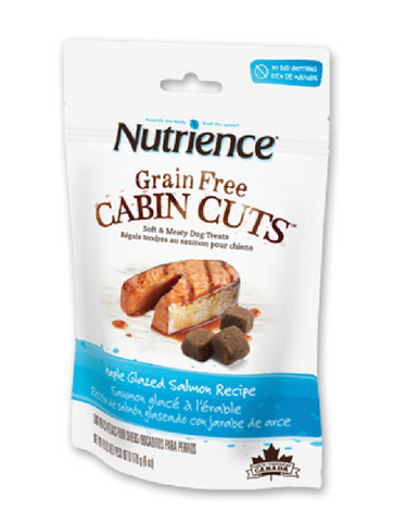 [SALE] [PRICES REDUCED] Nutrience Grain-Free Cabin Cuts Maple Glazed Salmon Dog Treats 170g