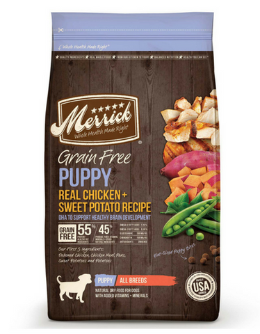 Merrick Grain Free Puppy Chicken Recipe Dry Dog Food (3 Sizes)