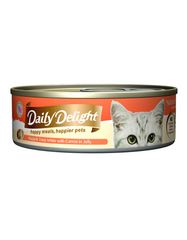 Daily Delight Jelly Skipjack Tuna White with Carrot Canned Cat Food 80g
