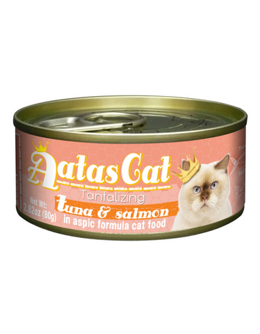 Aatas Cat Tantalizing Tuna & Salmon in Aspic Cat Wet Food 80g