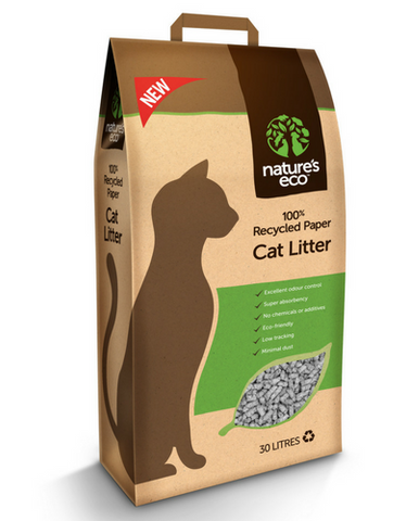 Nature's Eco Recycled Paper Cat Litter (2 Sizes)