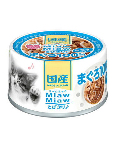 Aixia Miaw Miaw Tuna Whitebait Canned Cat Food 60g