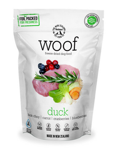 WOOF Duck Freeze Dried Dog Treats 50g
