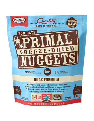 Primal Freeze Dried Feline Duck Nuggets (2 Sizes)