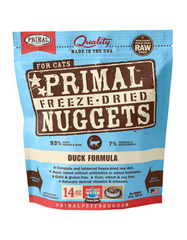 Primal Freeze Dried Feline Duck Nuggets (2 Sizes)