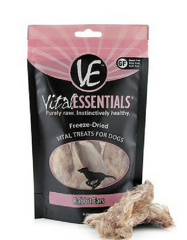 Vital Essentials Freeze Dried Rabbit Ear Dog Treat