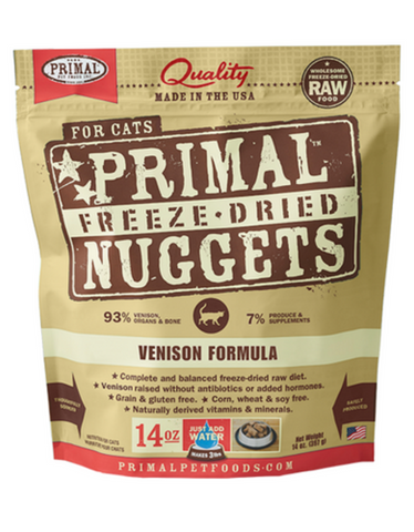 Primal Freeze Dried Feline Venison Nuggets (2 Sizes)