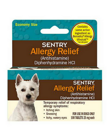 Sentry Allergy Relief Tabs for Dogs 100ct