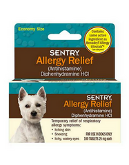 Sentry Allergy Relief Tabs for Dogs 100ct