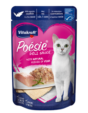 Vitakraft Cat Poesie Deli Sauce Coalfish 85g