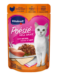 Vitakraft Cat Poesie Deli Sauce Turkey Breast 85g