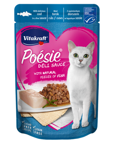 Vitakraft Cat Poesie Deli Sauce Cod 85g