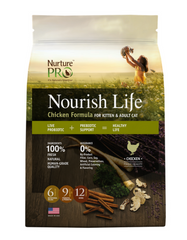 Nurture Pro Nourish Life Chicken Formula for Kittens & Adults (3 Sizes)