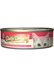 Daily Delight Jelly Skipjack Tuna White with Sasami Canned Cat Food | Perromart Online Pet Store Singapore