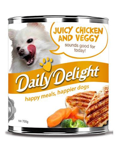 Daily Delight Juicy Chicken and Veggy Canned Dog Food | Perromart Online Pet Store Singapore