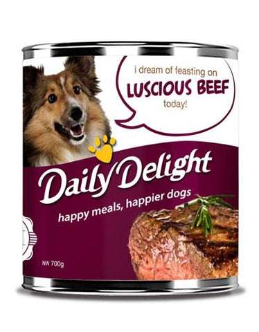 Daily Delight Juicy Luscious Beef Canned Dog Food | Perromart Online Pet Store Singapore