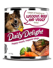 Daily Delight Juicy Luscious Beef and Veggy Canned Dog Food | Perromart Online Pet Store Singapore
