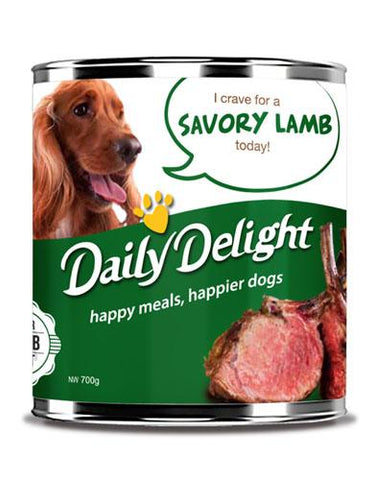Daily Delight Juicy Savory Lamb Canned Dog Food | Perromart Online Pet Store Singapore