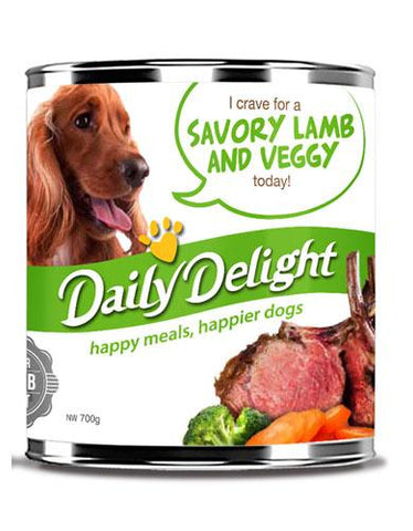 Daily Delight Juicy Savory Lamb and Veggy Canned Dog Food | Perromart Online Pet Store Singapore