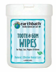 Earthbath Tooth & Gum Wipes For Pets ( 25-count ) | Perromart Online Pet Store Singapore