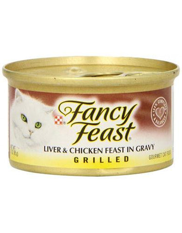 Fancy Feast Grilled Liver & Chicken Canned Cat Food 85g | Perromart Online Pet Store Singapore