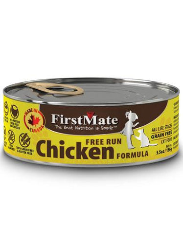FirstMate Grain & Gluten Free, Free Run Chicken Canned Wet Cat Food | Perromart Online Pet Store Singapore