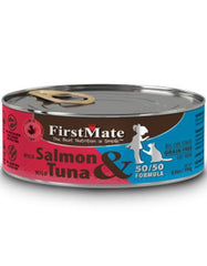 FirstMate Grain & Gluten Free, Free Run Salmon & Wild Tuna (50/50) Canned Cat Wet Food | Perromart Online Pet Store Singapore