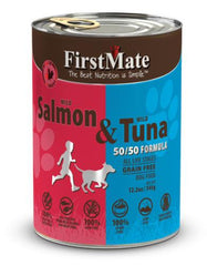 FirstMate Grain & Gluten Free, Free Run Salmon & Wild Tuna (50/50) Canned Dog Food | Perromart Online Pet Store Singapore