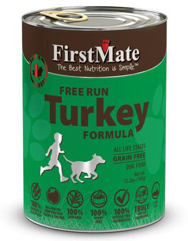 FirstMate Grain & Gluten Free, Free Run Turkey Canned for Dogs | Perromart Online Pet Store Singapore
