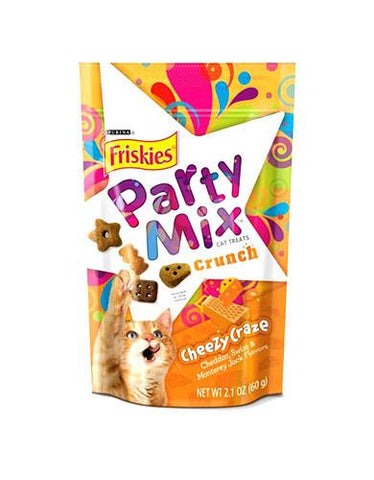 Friskies Party Mix Cheezy Craze Crunch Cat Treat 60g | Perromart Online Pet Store Singapore