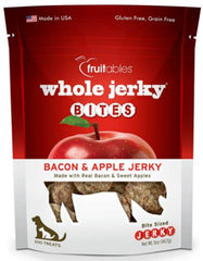 Fruitables Whole Jerky Dog Bites Bacon & Apple 140g (5oz) | Perromart Online Pet Store Singapore