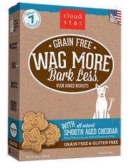 [TREATS SALE] [PRICES REDUCED] Cloud Star Wag More Bark Less Oven-Baked Grain Free Smooth Aged Cheddar 396g