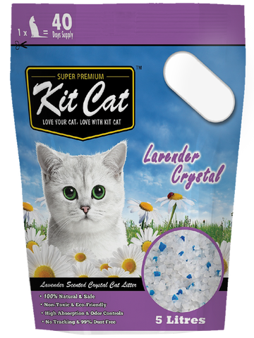 Kitcat Crystal Cat Litter 5L (Lavender)