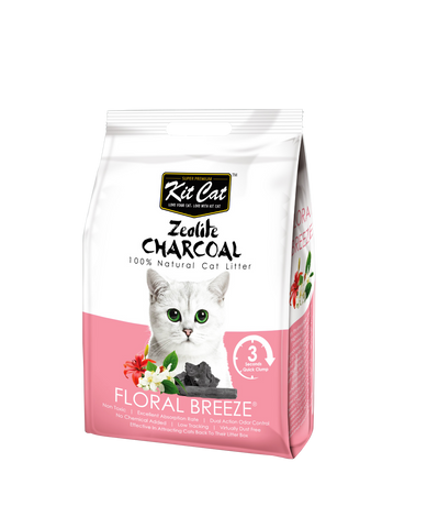 Kit Cat Zeolite Charcoal Floral Breeze 4kg