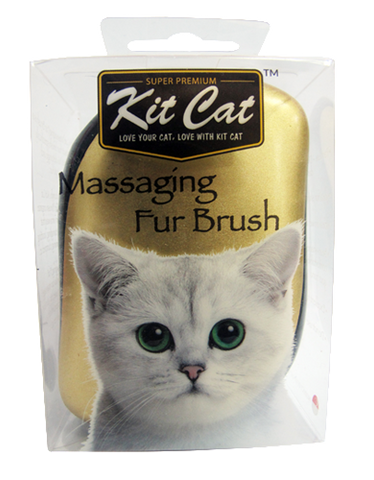 Kit Cat Massaging Fur Brush | Perromart Singapore