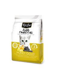Kit Cat Zeolite Charcoal Honey Gold 4kg