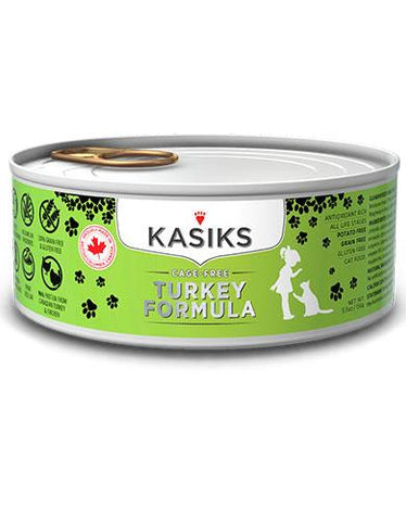 Kasiks Grain, Gluten & Potato Free, Cage Free Turkey Canned Wet Cat Food | Perromart Online Pet Store Singapore
