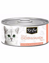 Kit Cat Deboned Chicken & Salmon Toppers Canned Cat Food 80g | Perromart Online Pet Store Singapore