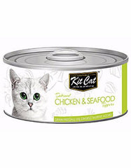 Kit Cat Deboned Chicken & Seafood Toppers Canned Cat Food 80g | Perromart Online Pet Store Singapore