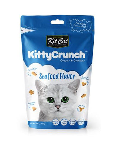 Kitty Krunch Seafood Flavor Crispier & Crunchier Cat Treat ( 60g )  | Perromart Online Pet Store Singapore