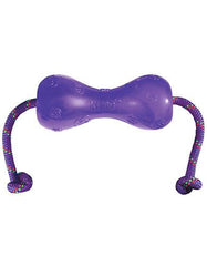 Kong Squeezz Dumbbell w/Rope Dog Toy | Perromart Online Pet Store Singapore
