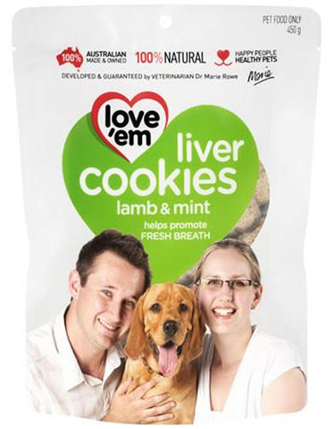 love 'em Lamb & Mint Cookies for Dogs | Perromart Online Pet Store Singapore