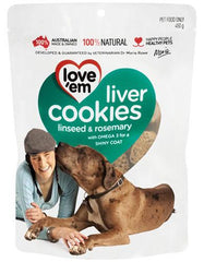 love 'em Linseed & Rosemary Cookies for Dogs | Perromart Online Pet Store Singapore