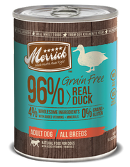 Merrick Grain Free 96% Real Duck Canned - 374g | Perromart Online Pet Store Singapore