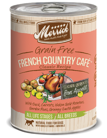 Merrick Grain Free French Country Café Classic Recipe - 374g | Perromart Online Pet Store Singapore