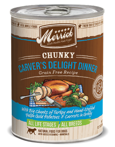 Merrick Chunky Carver's Delight Dinner - 360g | Perromart Online Pet Store Singapore