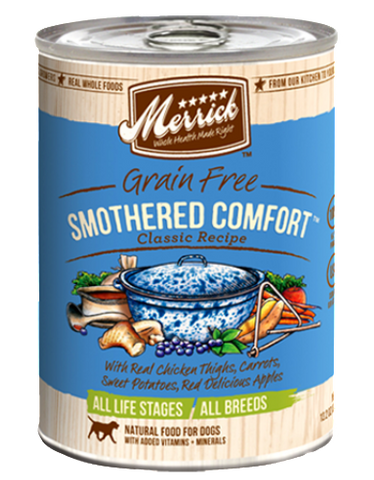 Merrick Grain Free Smothered Comfort Recipe  - 374g | Perromart Online Pet Store Singapore