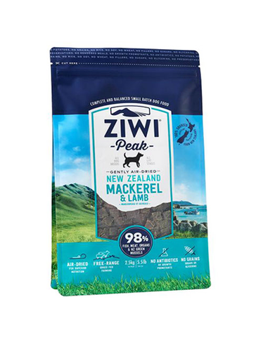 Ziwi Peak Mackerel & Lamb Air Dried Dog Food ( 3 Sizes ) | Perromart Online Pet Store Singapore